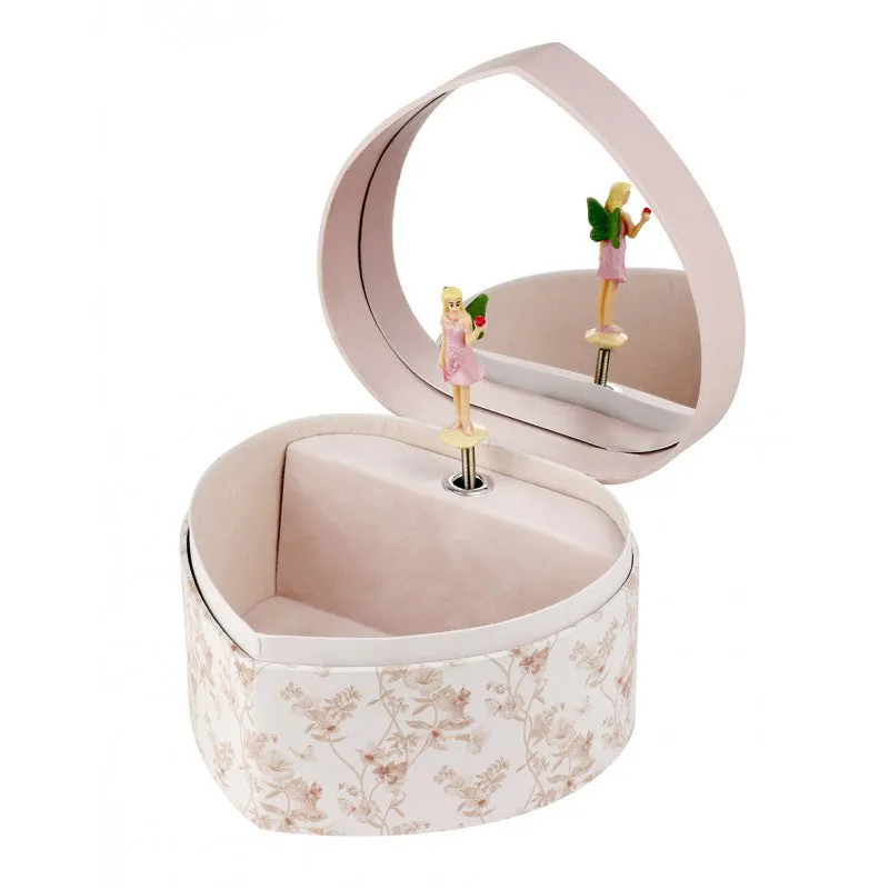 Trousselier Large Heart with Music Box Flower Fairies Jasmine