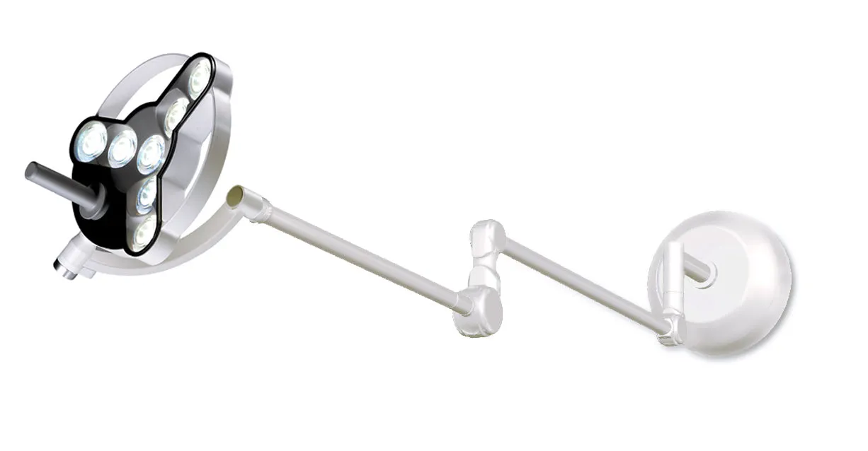 Waldmann D16139000, TRIANGO 80-1 W LED Medical Procedure Light, 80,000 lux, Wall Mount, Dimming