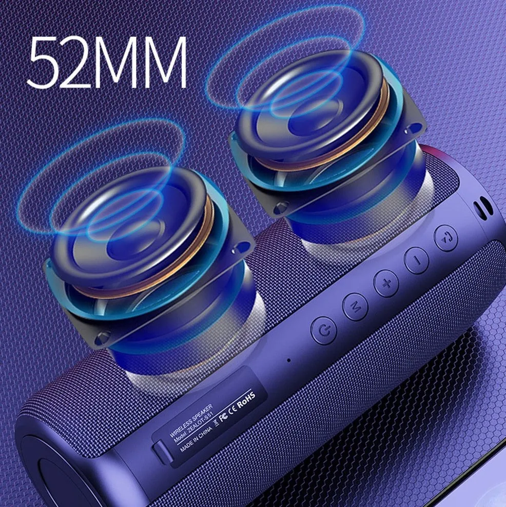 Wireless Bluetooth Speaker Stereo Portable Column with Fm Radio