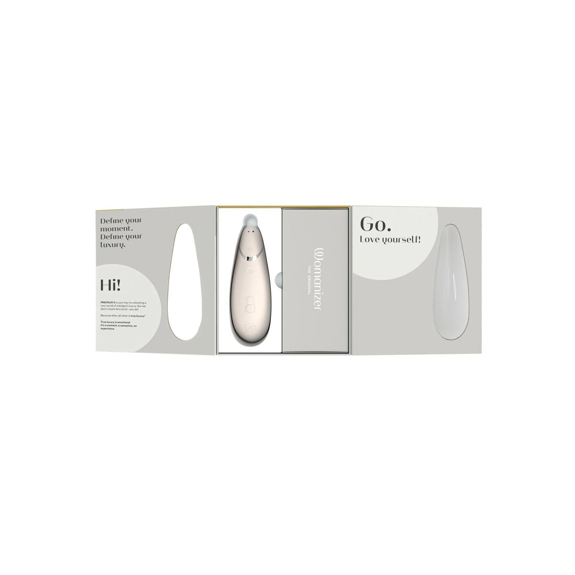 Womanizer Premium 2 Rechargeable 14 Level Clitoral Stimulator with Autopilot