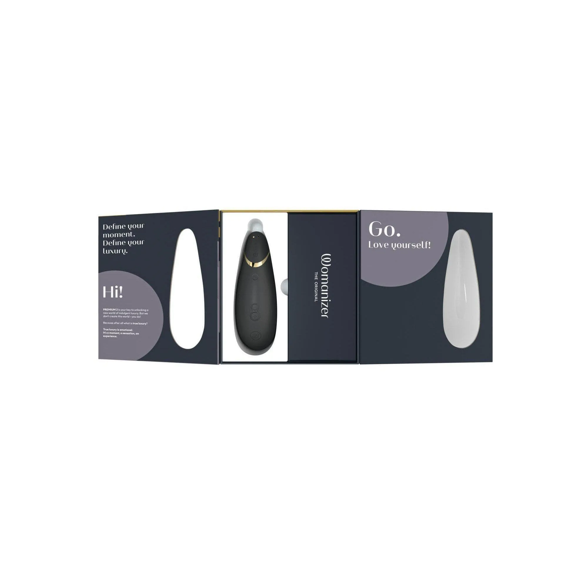 Womanizer Premium 2 Rechargeable 14 Level Clitoral Stimulator with Autopilot