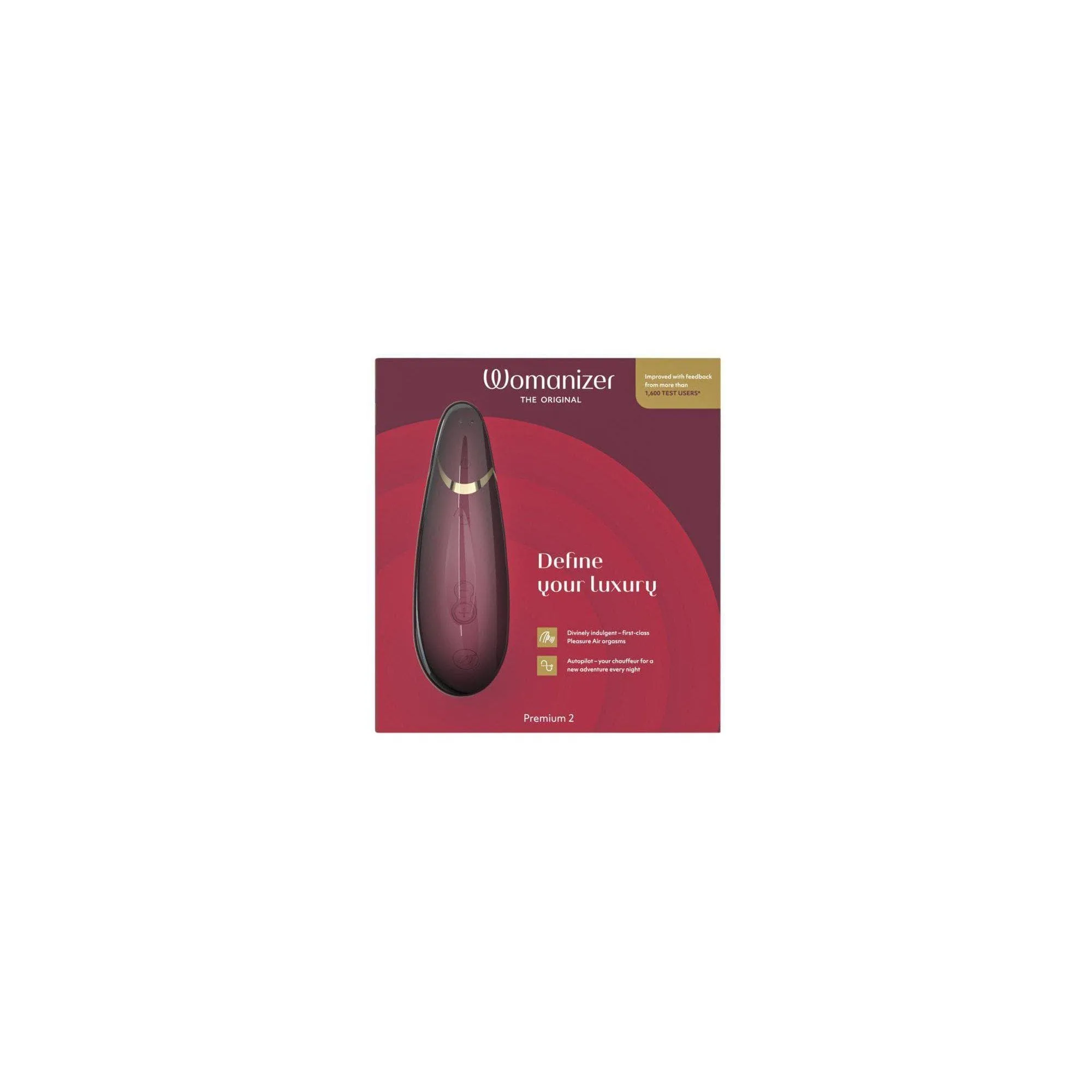 Womanizer Premium 2 Rechargeable 14 Level Clitoral Stimulator with Autopilot