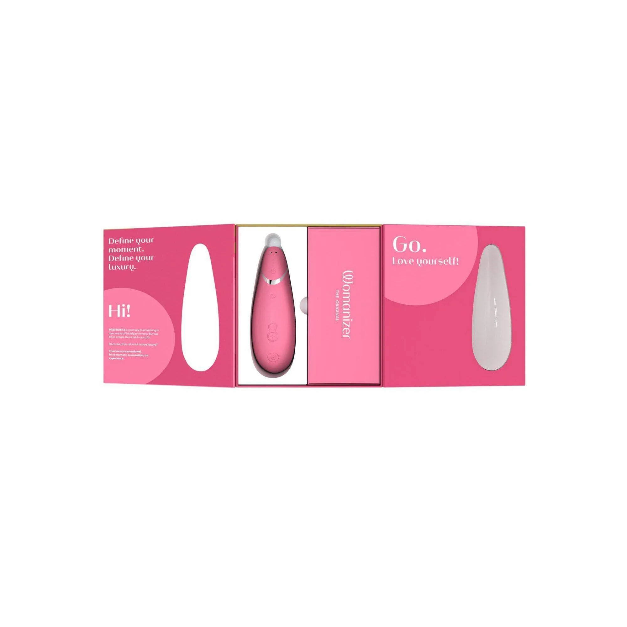 Womanizer Premium 2 Rechargeable 14 Level Clitoral Stimulator with Autopilot