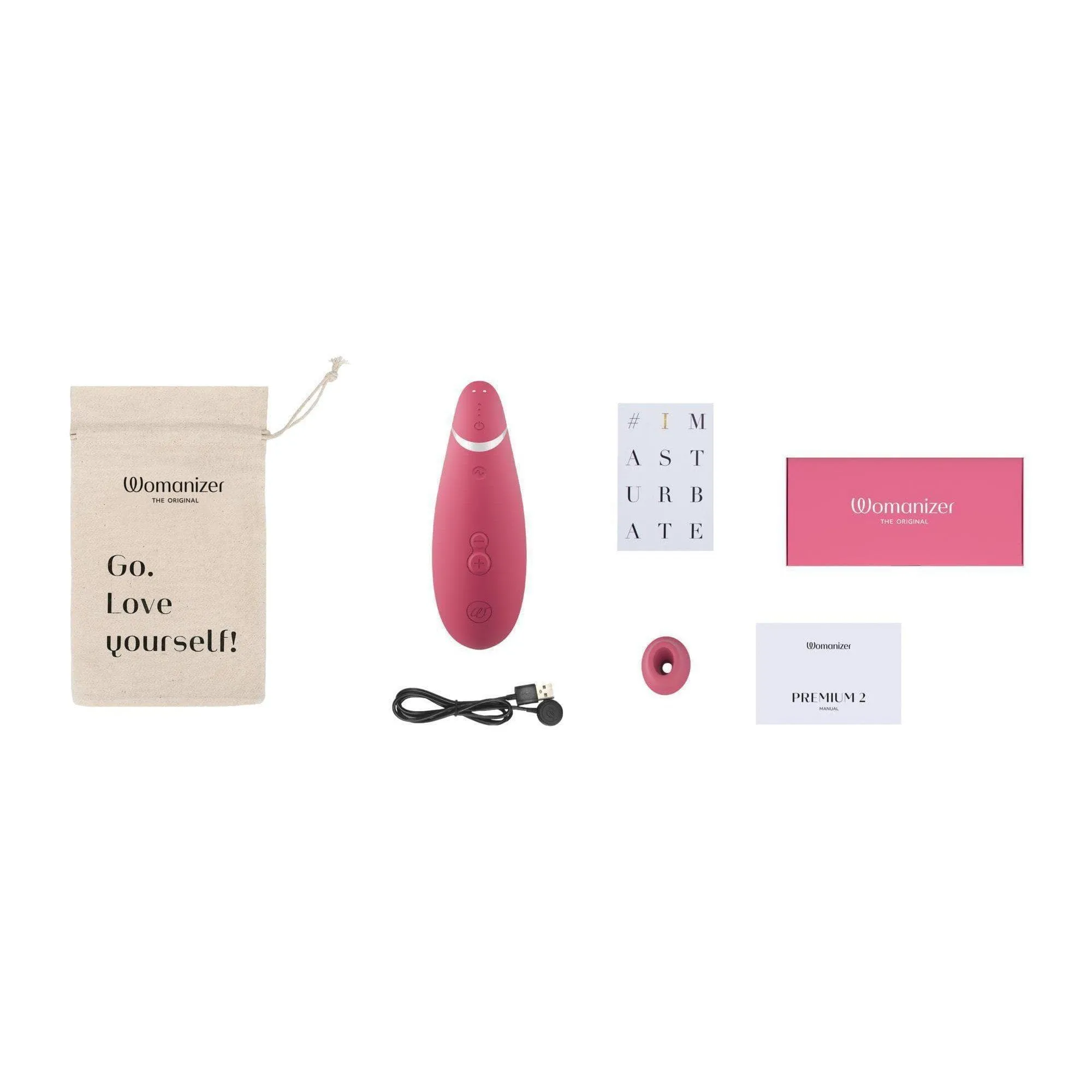 Womanizer Premium 2 Rechargeable 14 Level Clitoral Stimulator with Autopilot