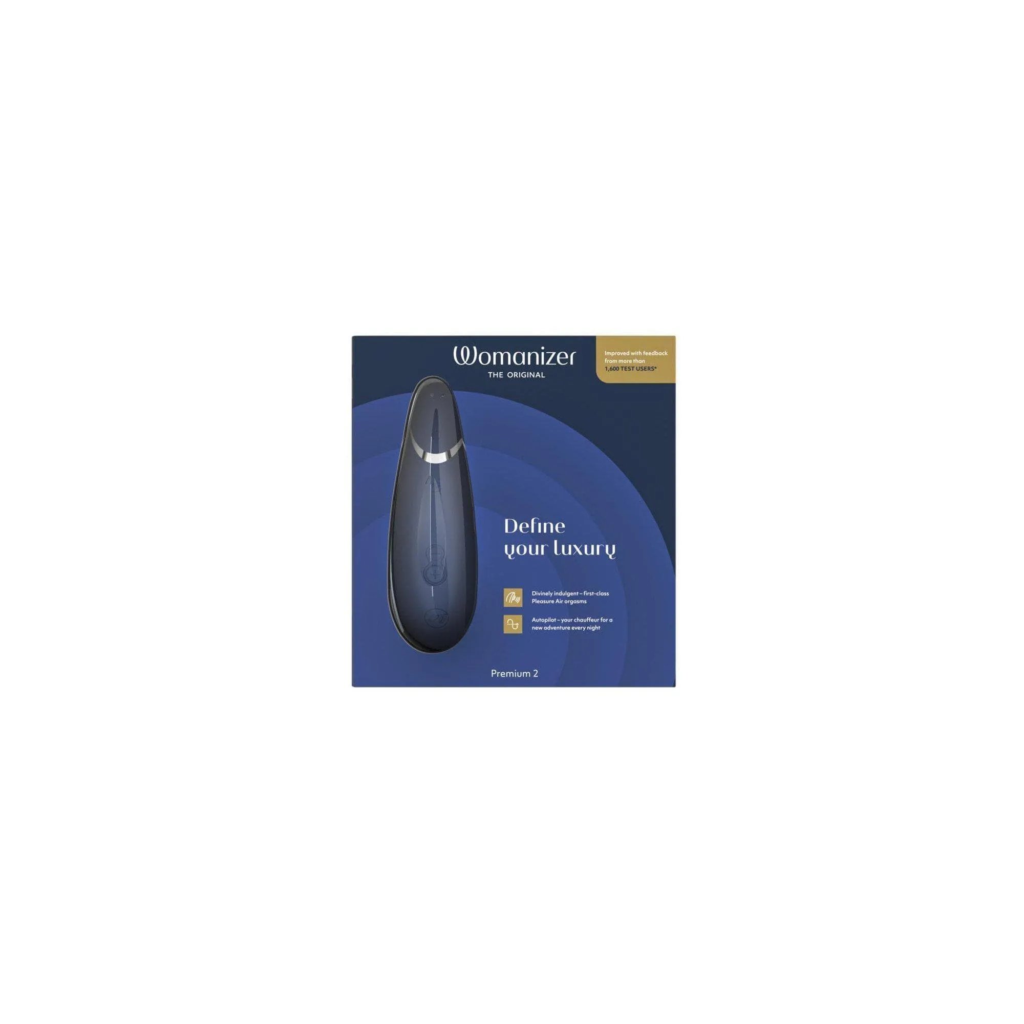 Womanizer Premium 2 Rechargeable 14 Level Clitoral Stimulator with Autopilot
