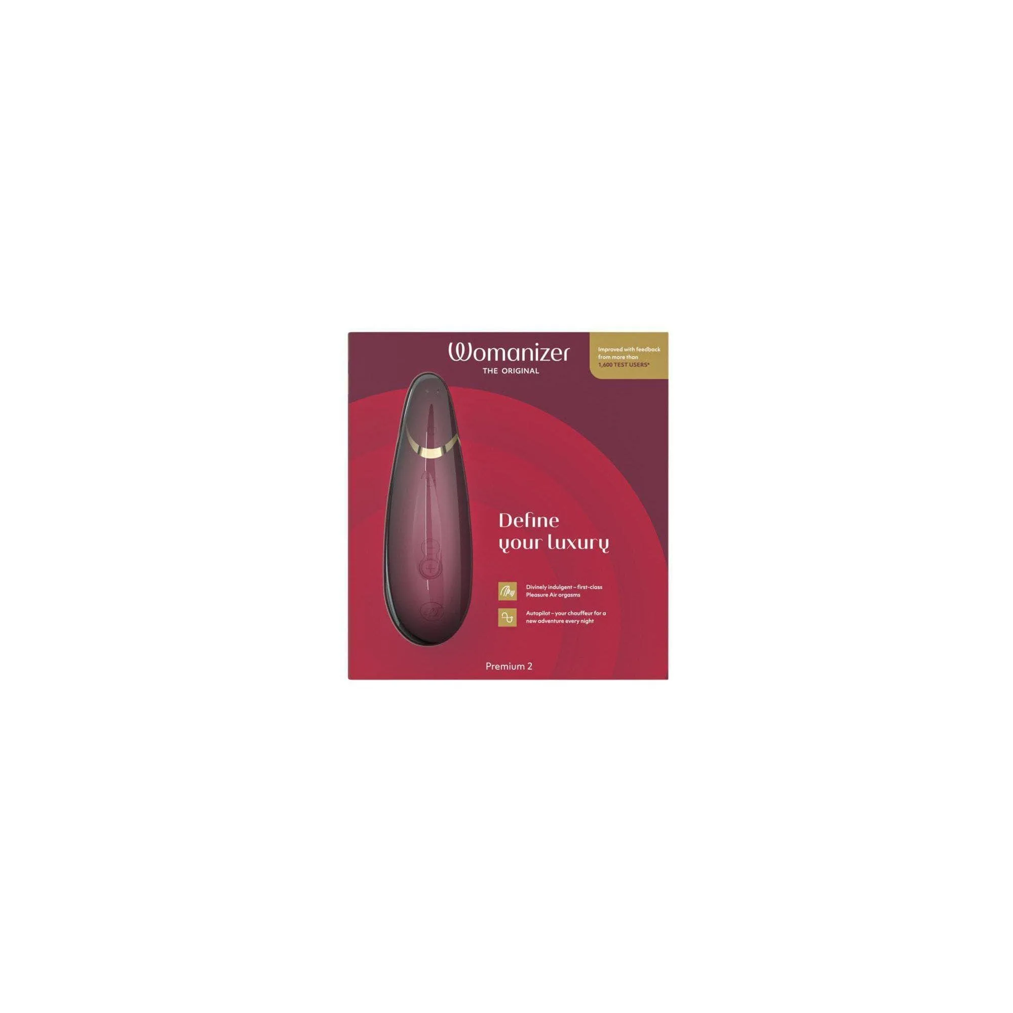 Womanizer Premium 2 Rechargeable 14 Level Clitoral Stimulator with Autopilot