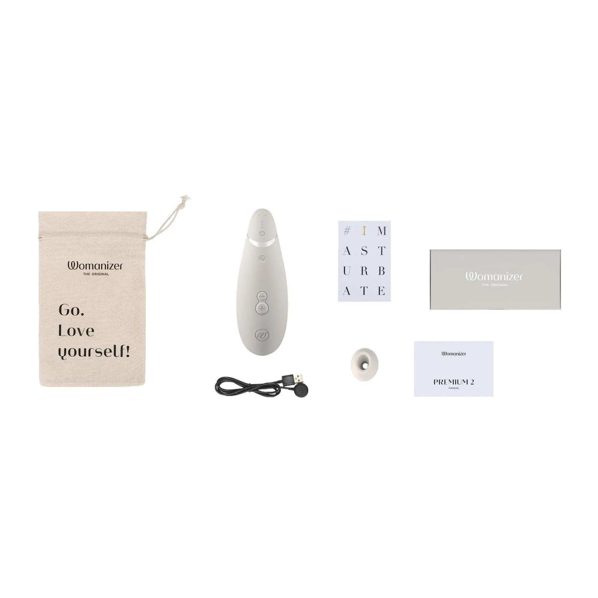 Womanizer Premium 2 Rechargeable 14 Level Clitoral Stimulator with Autopilot