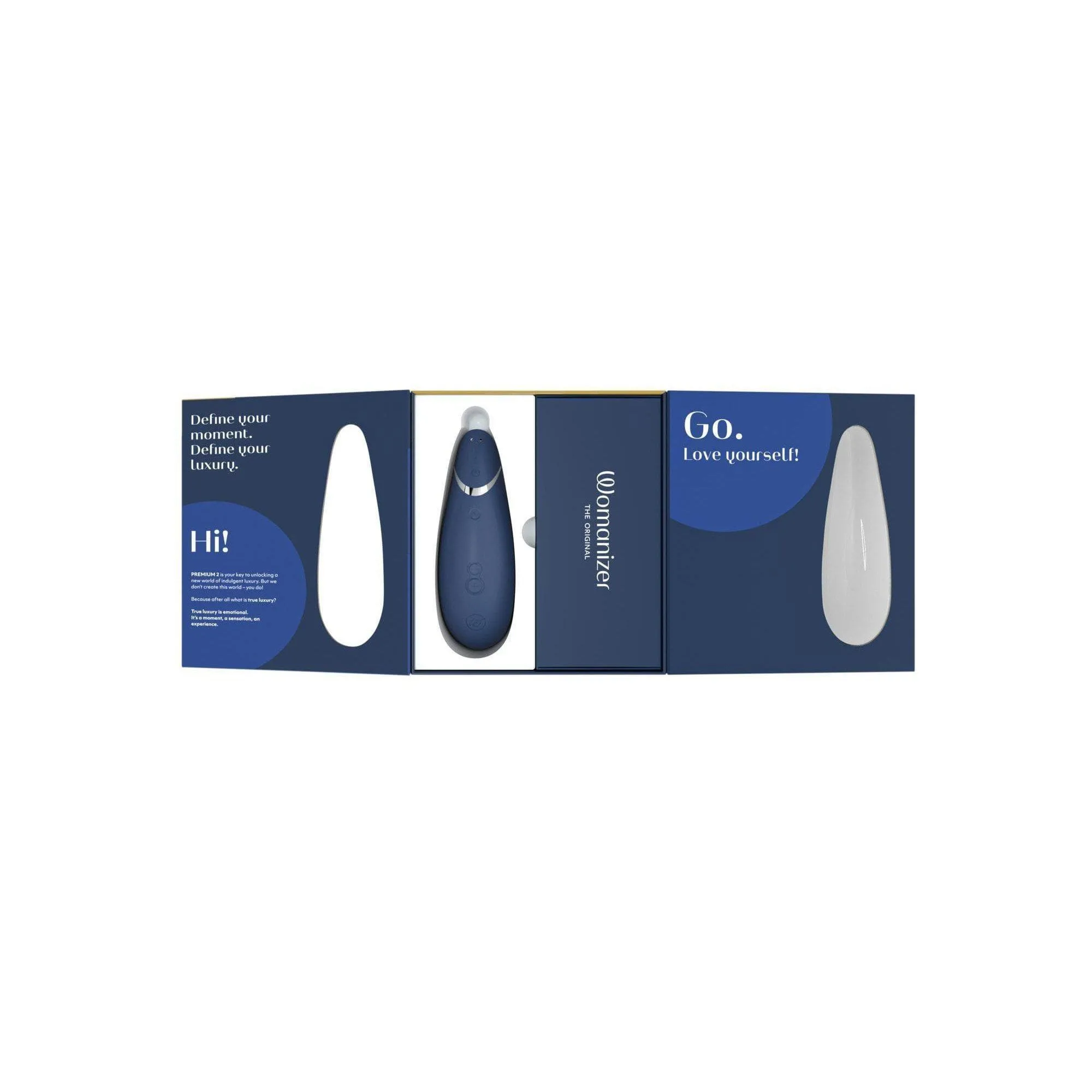 Womanizer Premium 2 Rechargeable 14 Level Clitoral Stimulator with Autopilot