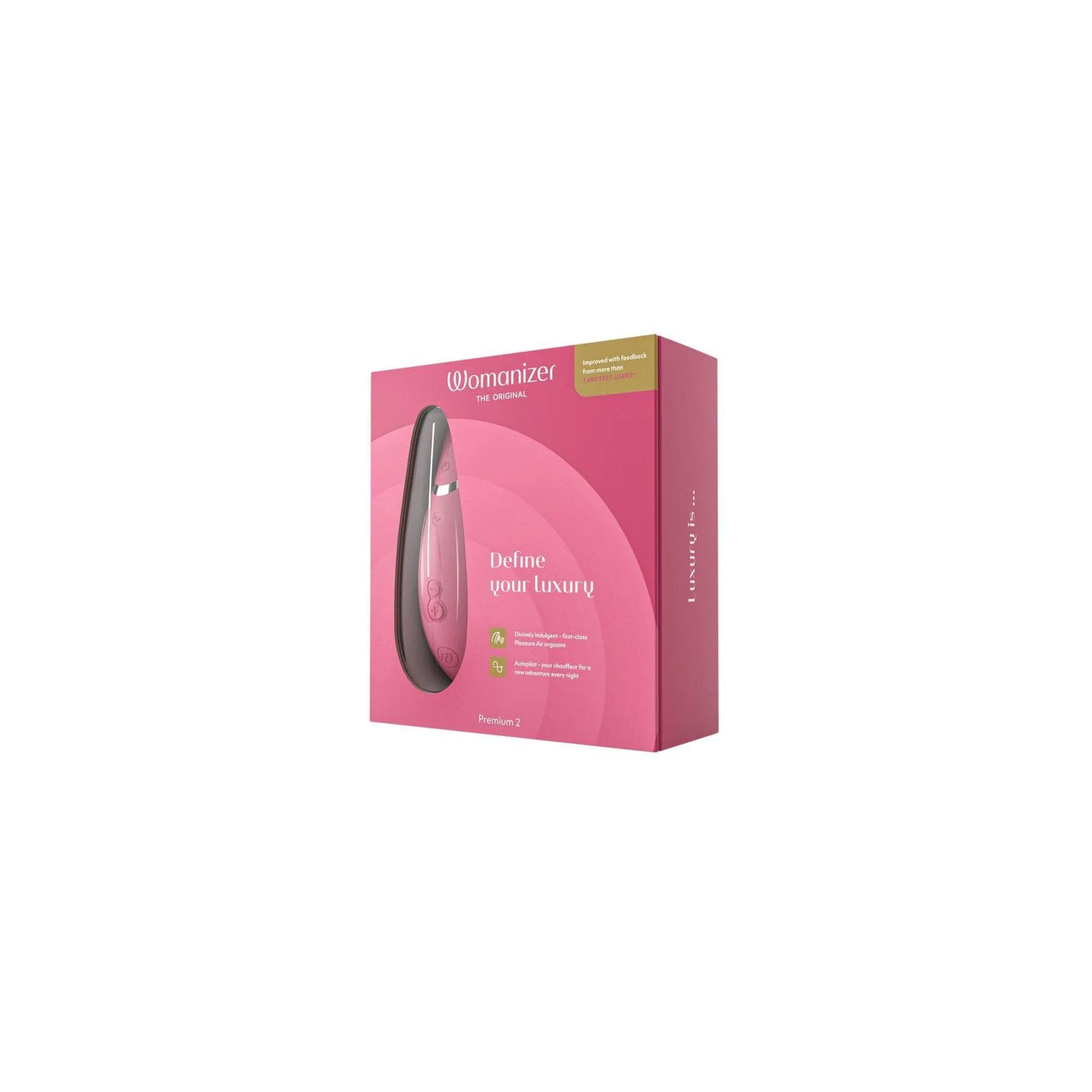 Womanizer Premium 2 Rechargeable 14 Level Clitoral Stimulator with Autopilot