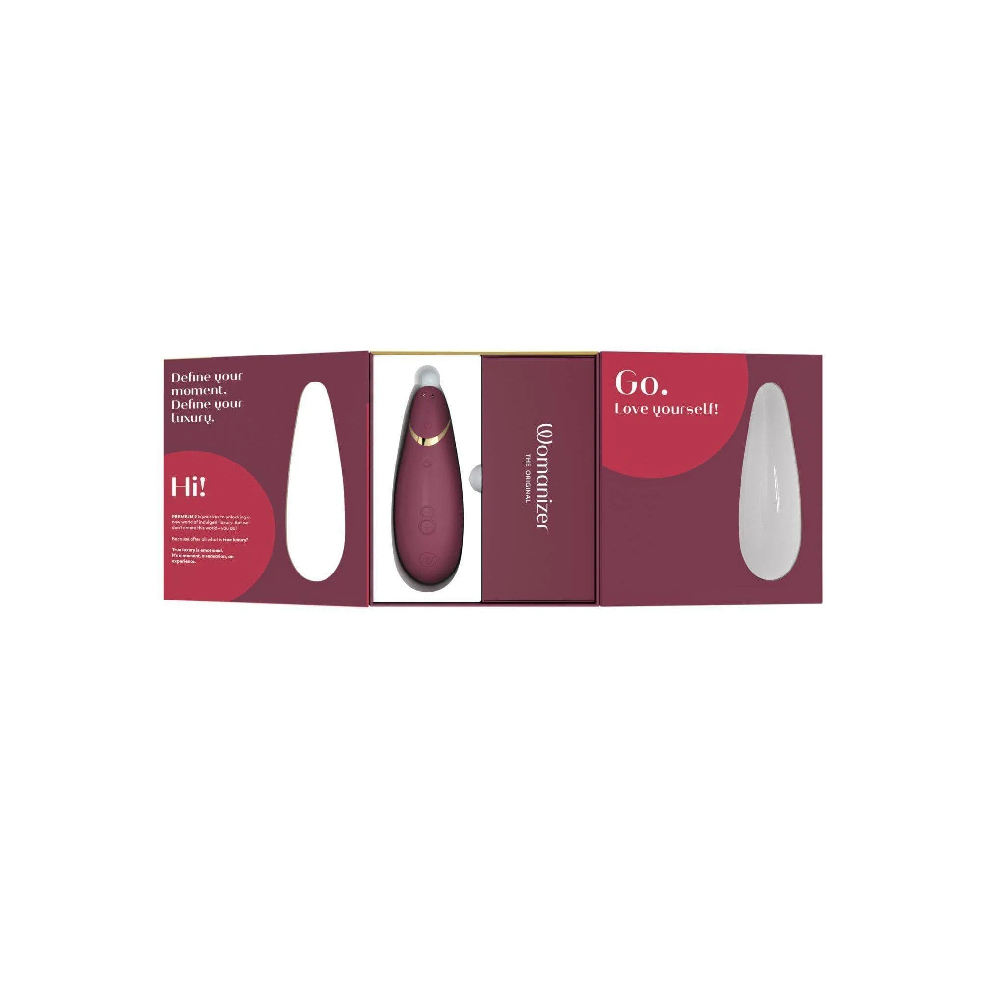 Womanizer Premium 2 Rechargeable 14 Level Clitoral Stimulator with Autopilot