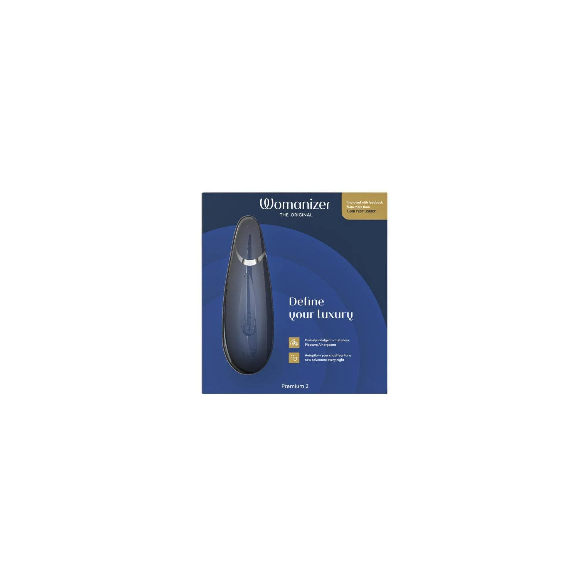 Womanizer Premium 2 Rechargeable 14 Level Clitoral Stimulator with Autopilot