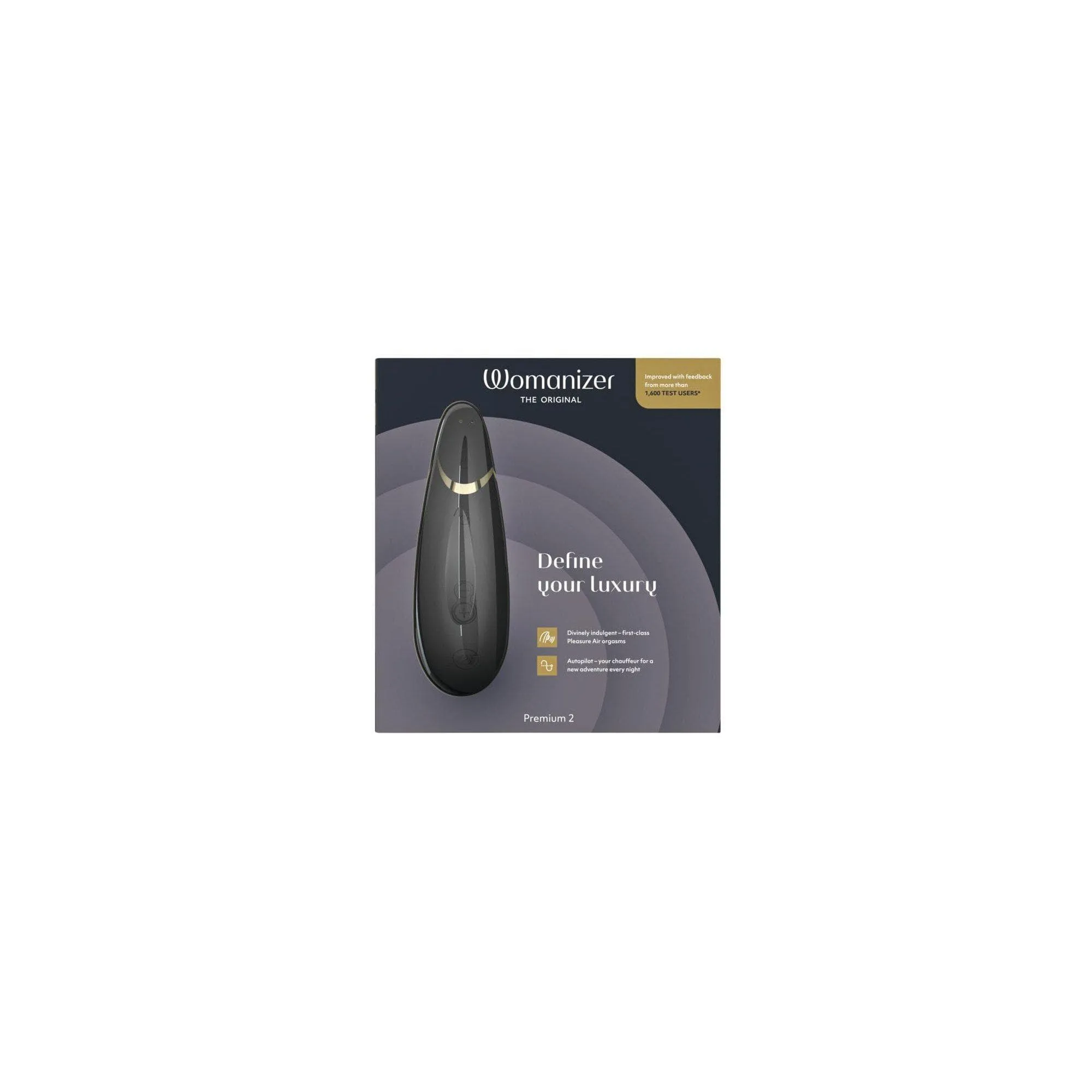 Womanizer Premium 2 Rechargeable 14 Level Clitoral Stimulator with Autopilot