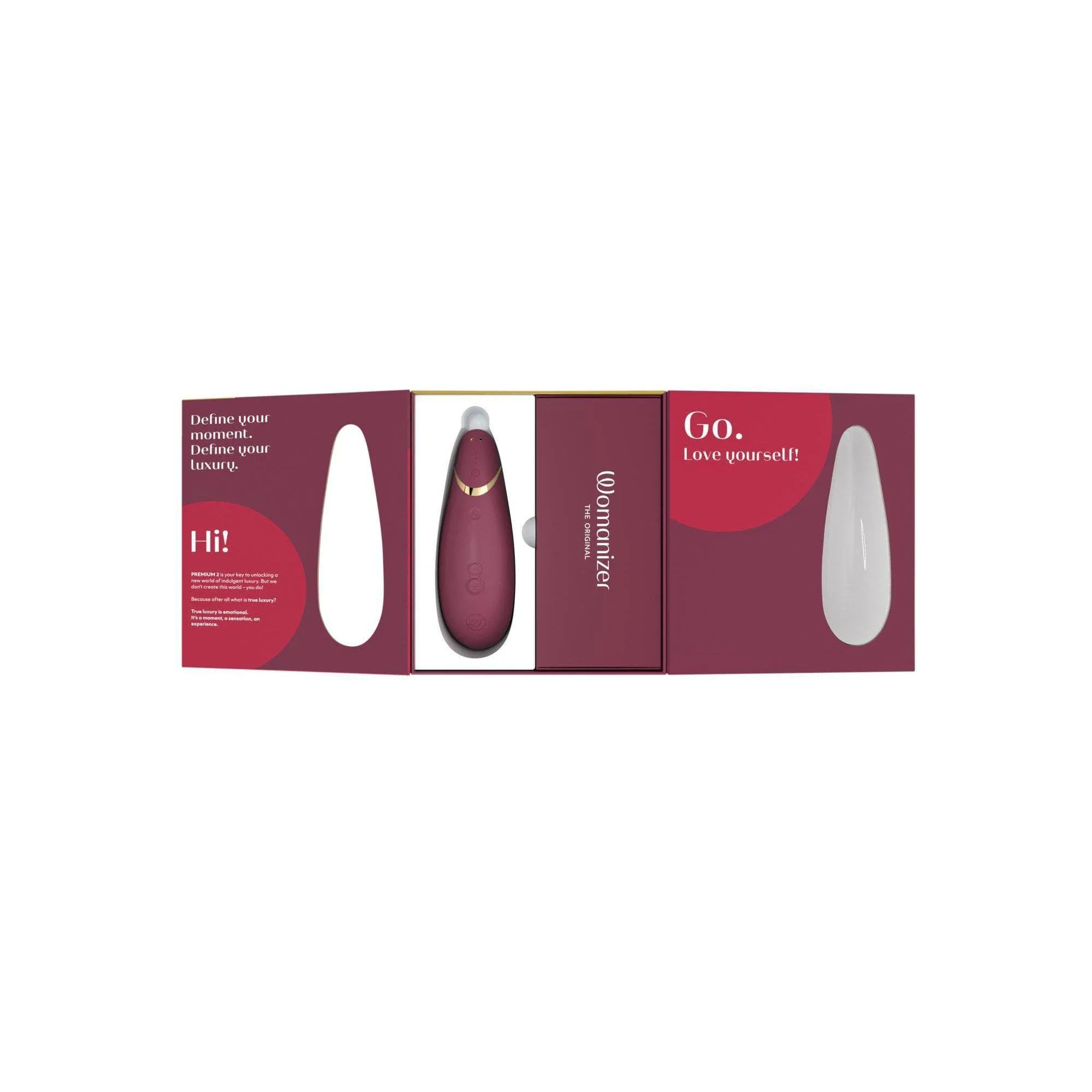 Womanizer Premium 2 Rechargeable 14 Level Clitoral Stimulator with Autopilot