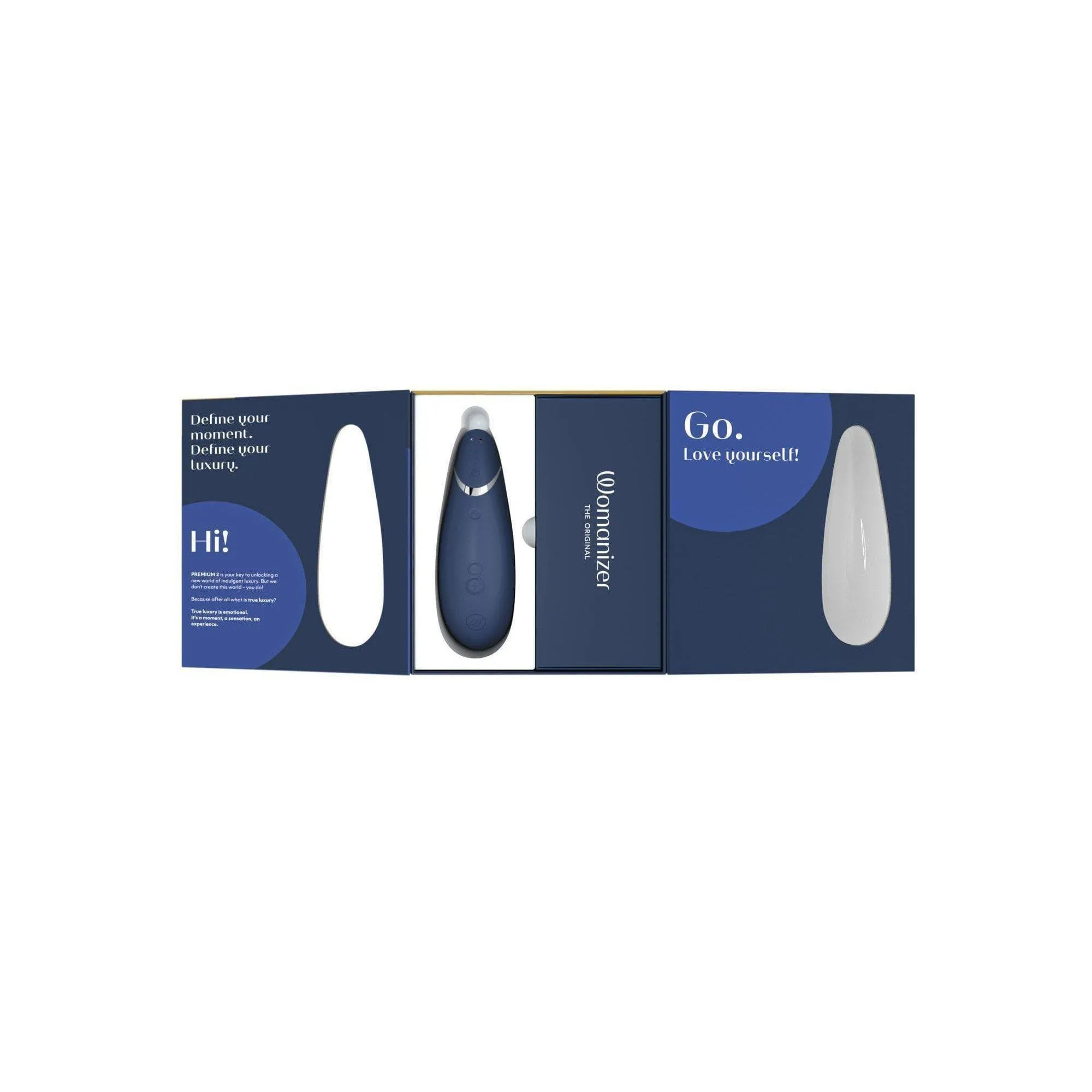 Womanizer Premium 2 Rechargeable 14 Level Clitoral Stimulator with Autopilot