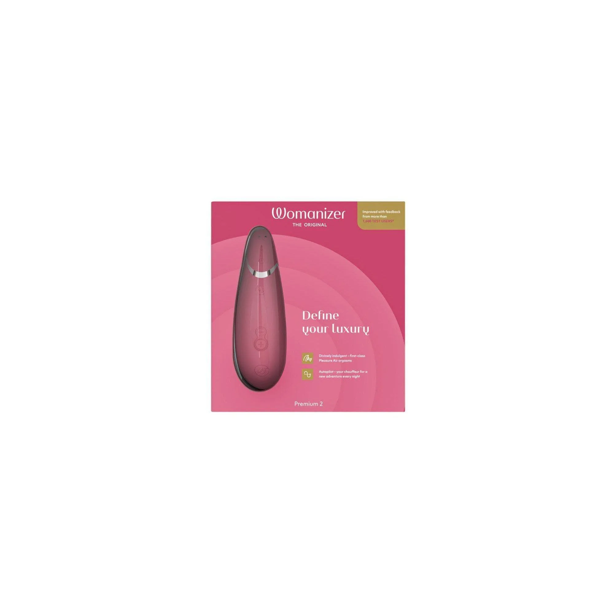 Womanizer Premium 2 Rechargeable 14 Level Clitoral Stimulator with Autopilot