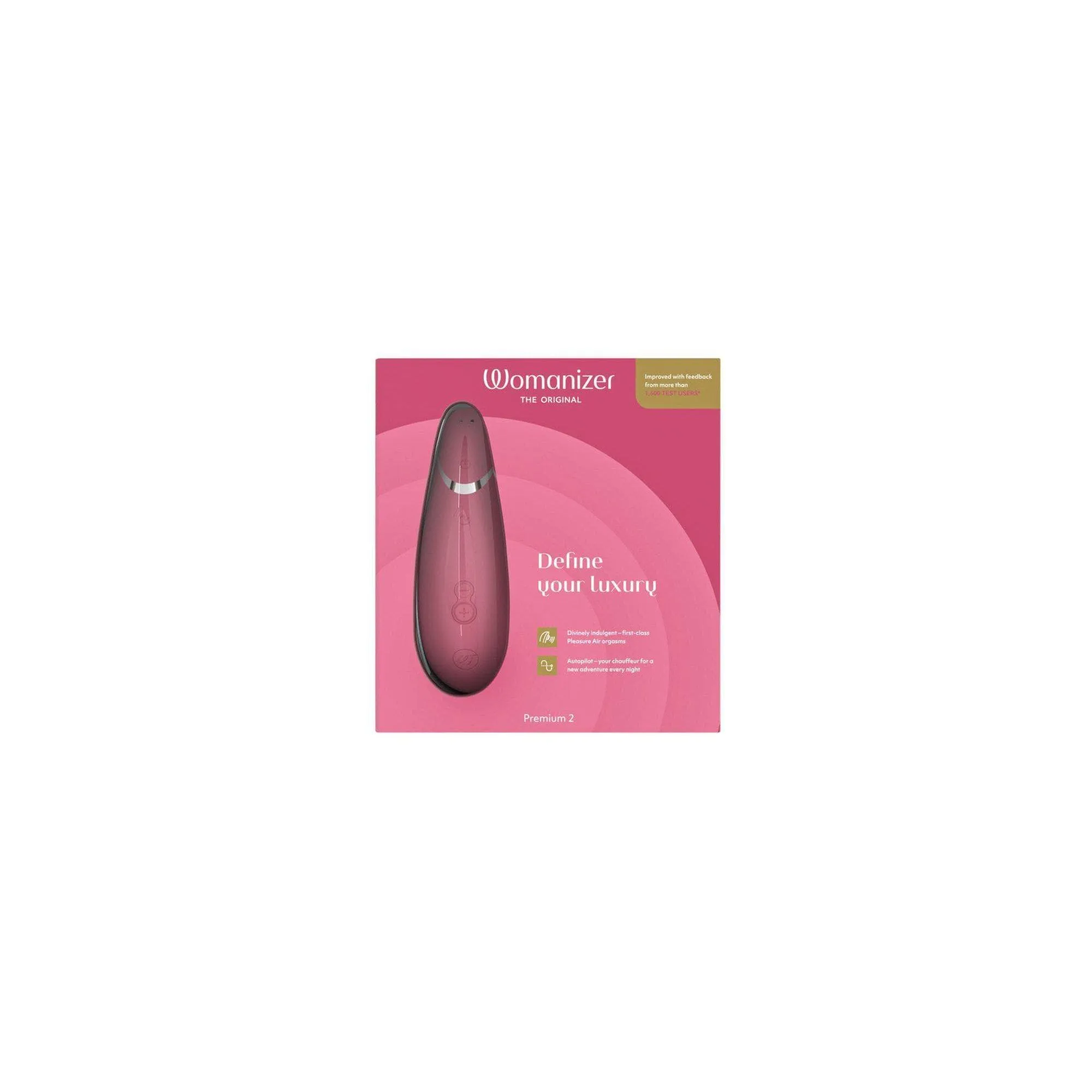 Womanizer Premium 2 Rechargeable 14 Level Clitoral Stimulator with Autopilot