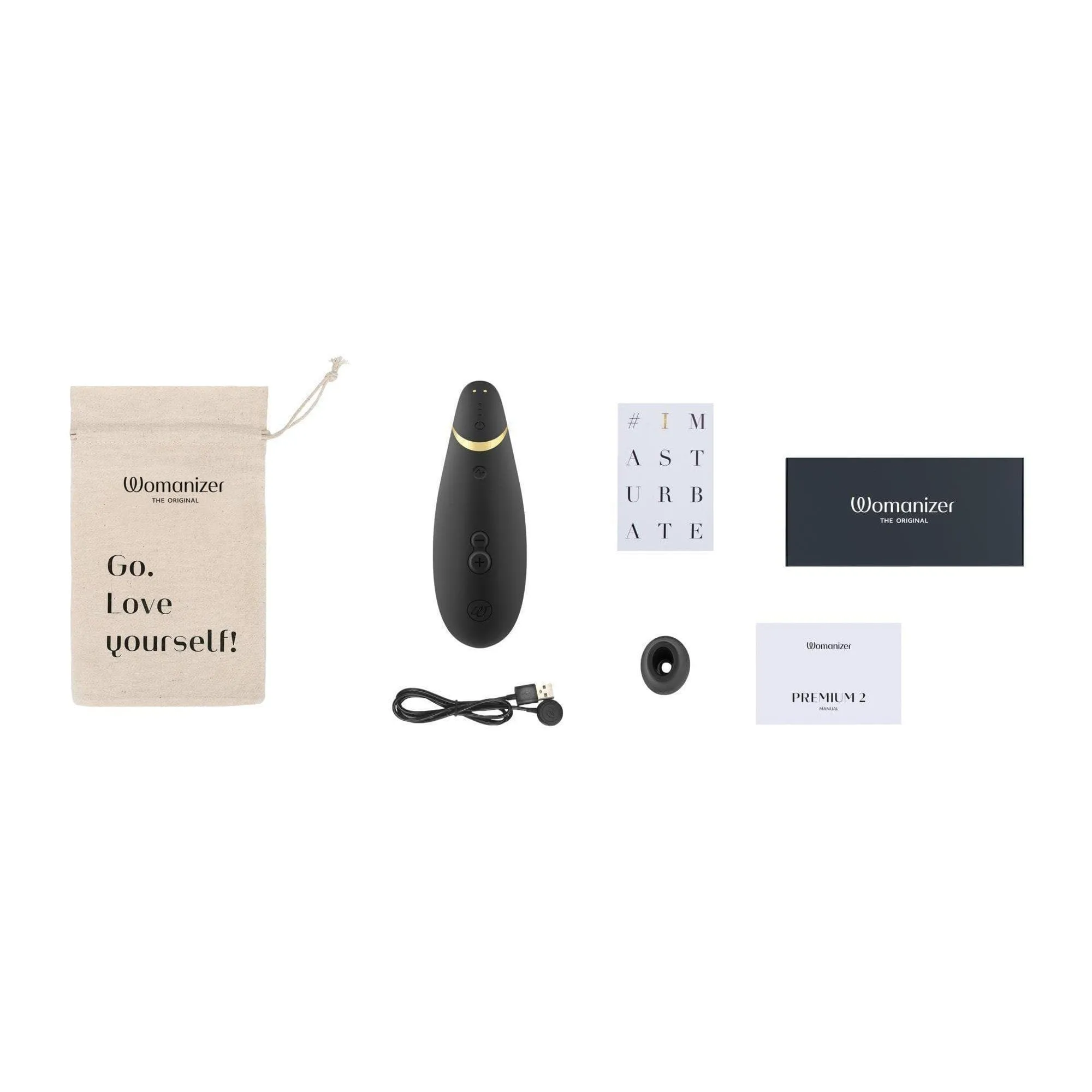 Womanizer Premium 2 Rechargeable 14 Level Clitoral Stimulator with Autopilot