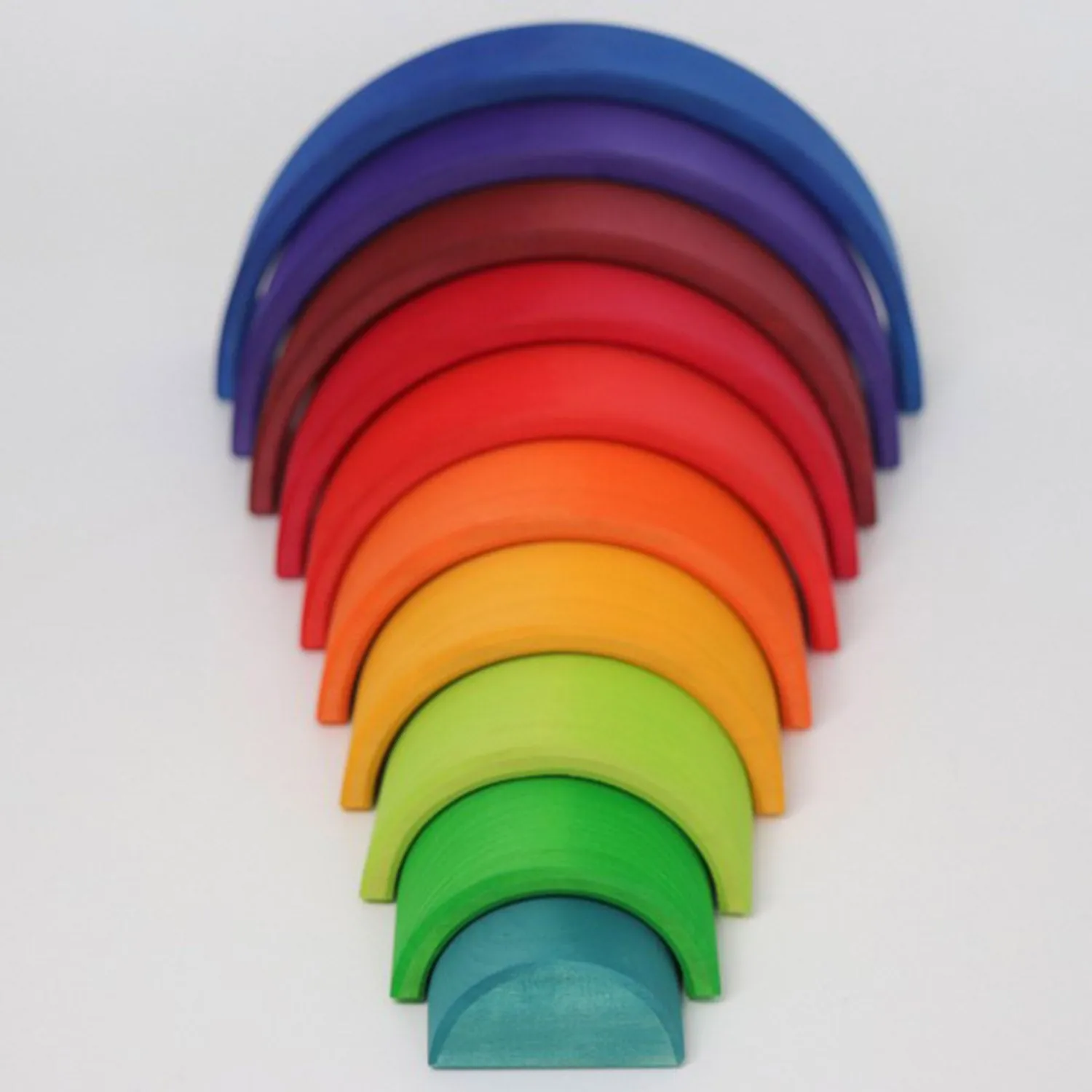 Wooden 10 Piece Rainbow - Counting