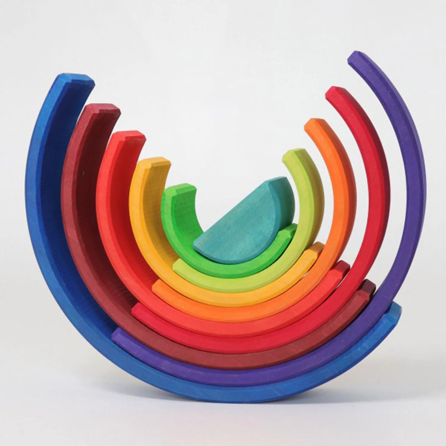 Wooden 10 Piece Rainbow - Counting