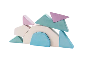 Wooden Iceberg pyramid stacker with cave